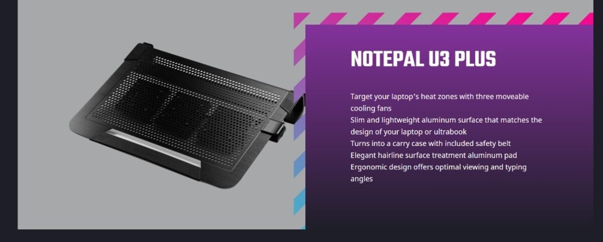 COOLER MASTER NotePal U3 Plus Notebook Cooler